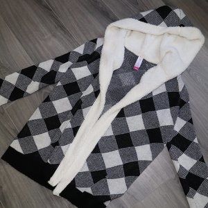 Knitted Cardigan with Hood